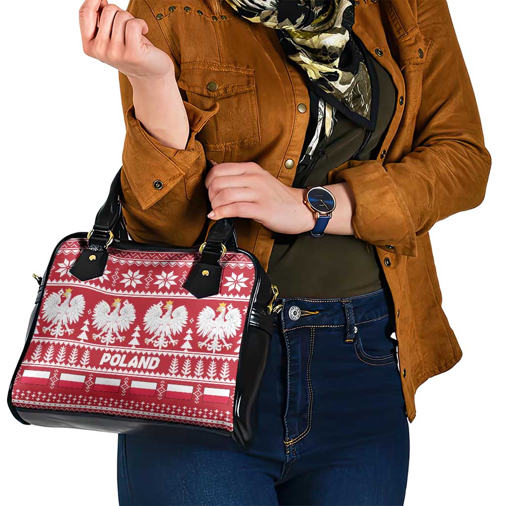 Poland Christmas Shoulder Handbag Emblem With Flag Style LT19