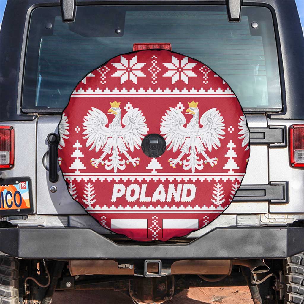Poland Christmas Spare Tire Cover Emblem With Flag Style LT19
