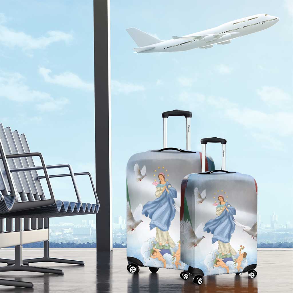 Italy Assumption Of Mary Luggage Cover Blessed Virgin Mary Angel And Dove LT19