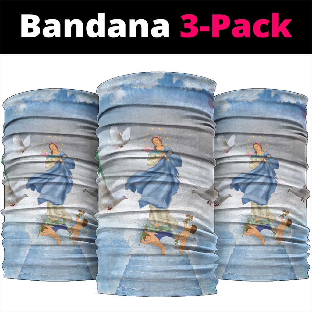 Italy Assumption Of Mary Neck Gaiter Blessed Virgin Mary Angel And Dove LT19