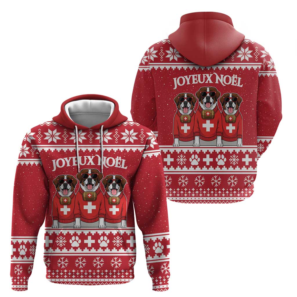 Saint Bernard Dog Switzerland Christmas Hoodie LT19