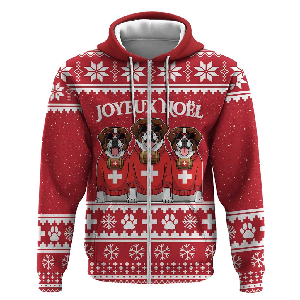 Saint Bernard Dog Switzerland Christmas Hoodie LT19
