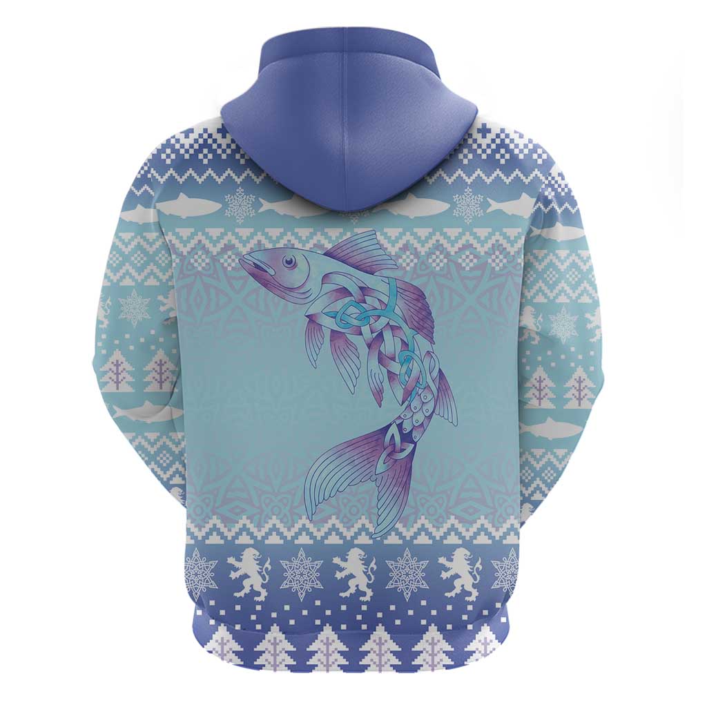Cardiganshire Wales Christmas Hoodie Ceredigion Herring Celtic Knot LT19