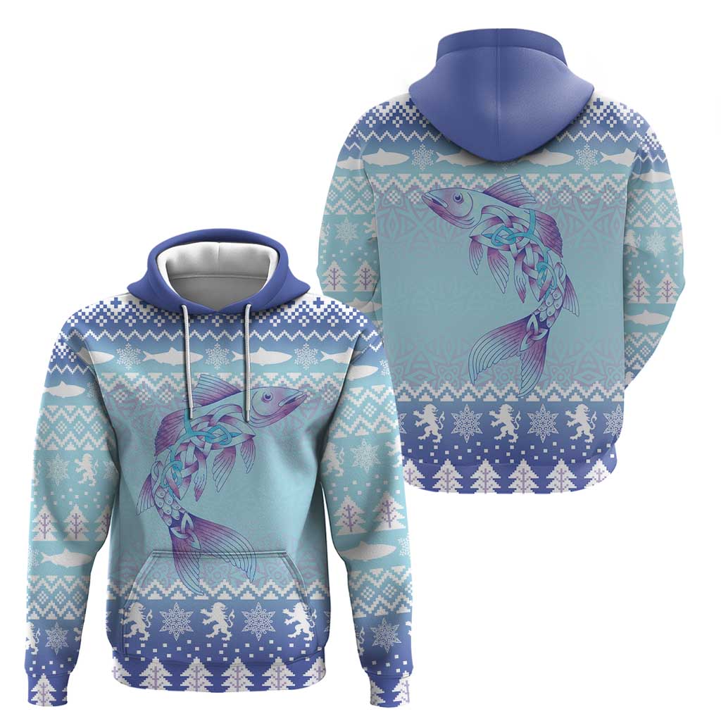 Cardiganshire Wales Christmas Hoodie Ceredigion Herring Celtic Knot LT19