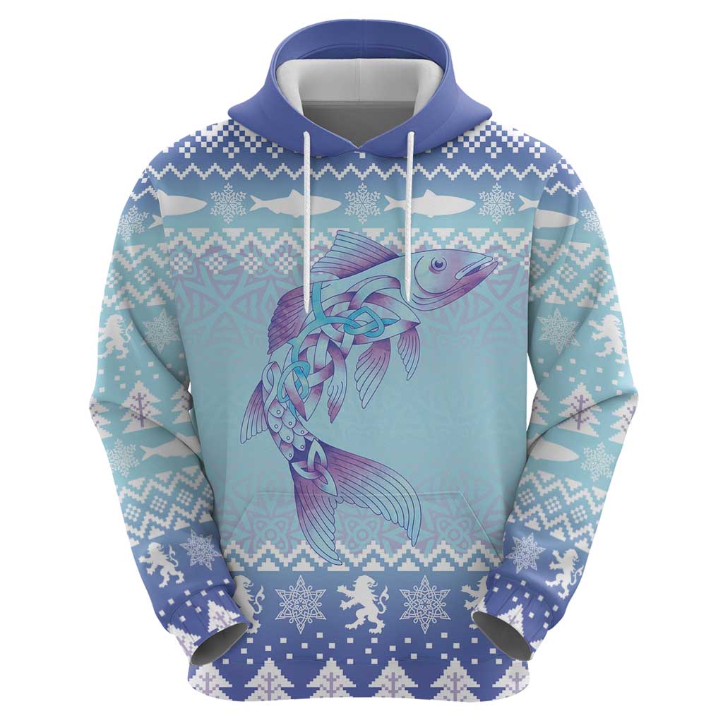 Cardiganshire Wales Christmas Hoodie Ceredigion Herring Celtic Knot LT19