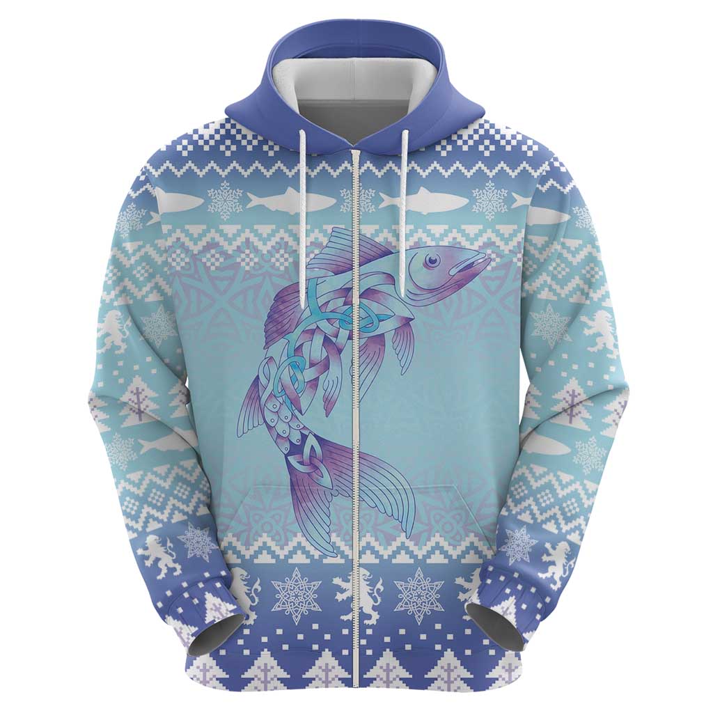 Cardiganshire Wales Christmas Hoodie Ceredigion Herring Celtic Knot LT19