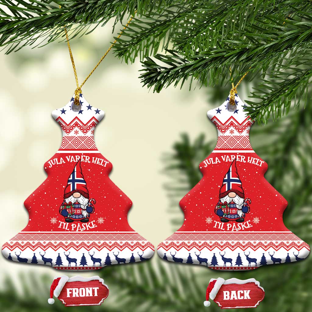Norway Christmas Ceramic Ornament Lovely Nordic Gnome LT19