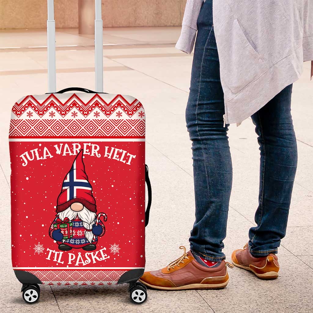 Norway Christmas Luggage Cover Lovely Nordic Gnome LT19