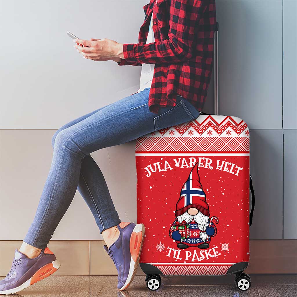 Norway Christmas Luggage Cover Lovely Nordic Gnome LT19