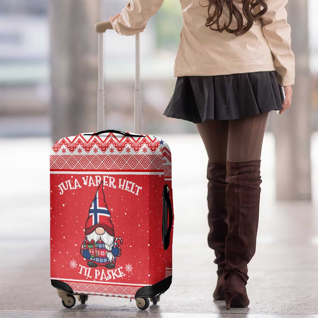 Norway Christmas Luggage Cover Lovely Nordic Gnome LT19