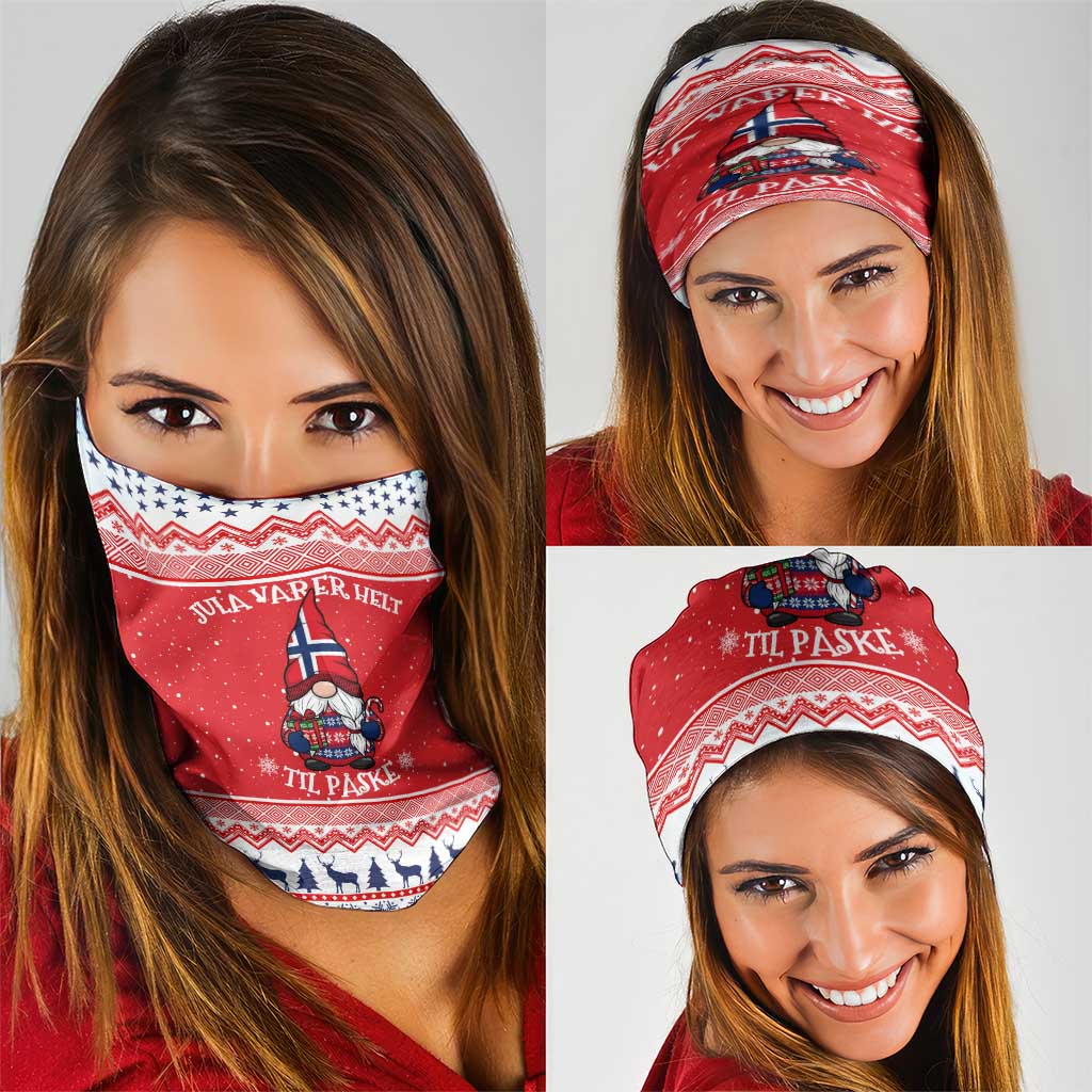Norway Christmas Neck Gaiter Lovely Nordic Gnome LT19