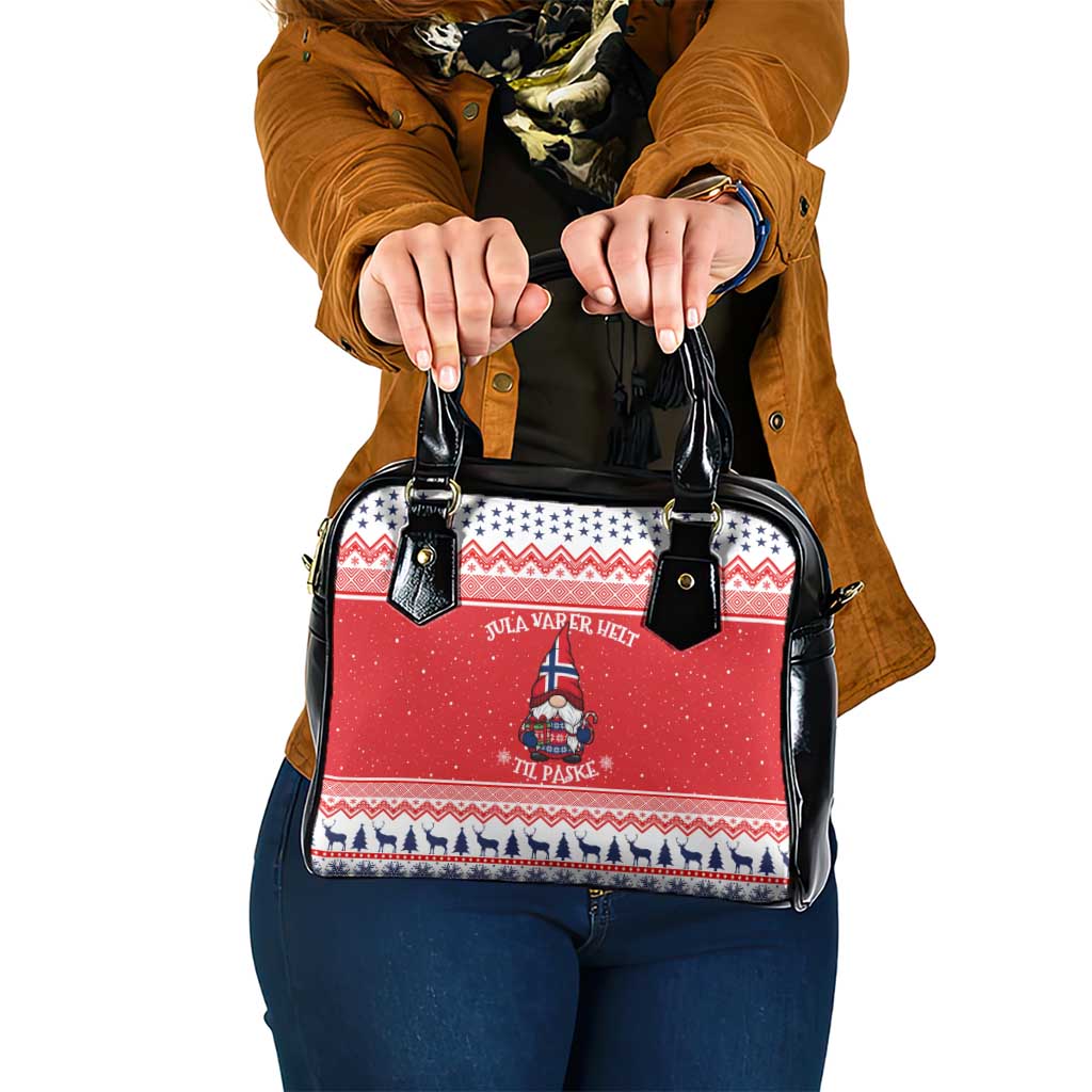 Norway Christmas Shoulder Handbag Lovely Nordic Gnome LT19