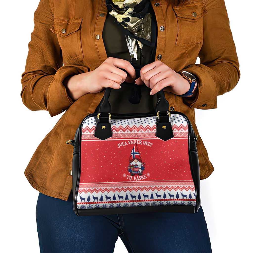Norway Christmas Shoulder Handbag Lovely Nordic Gnome LT19