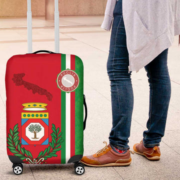 Italy Apulia Luggage Cover Map Of Apulia With Coat Of Arms LT19