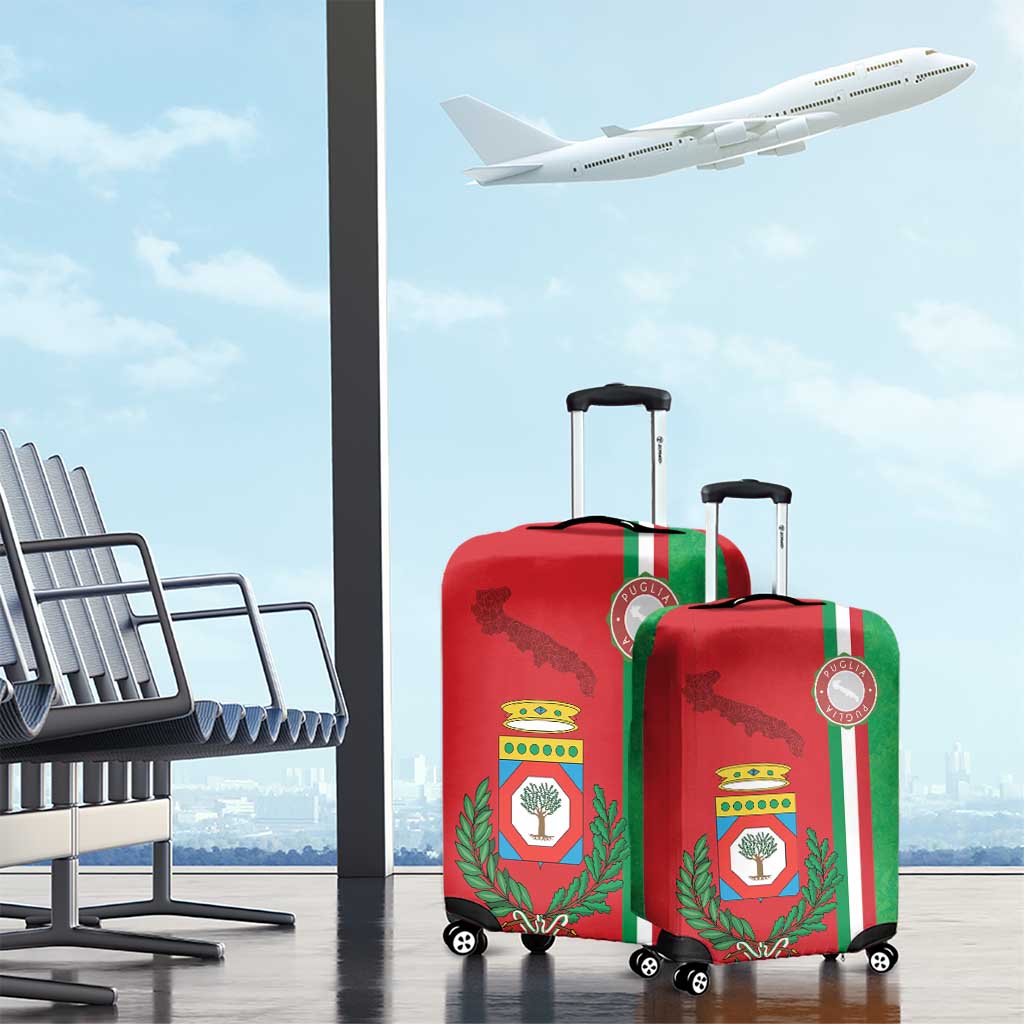 Italy Apulia Luggage Cover Map Of Apulia With Coat Of Arms LT19