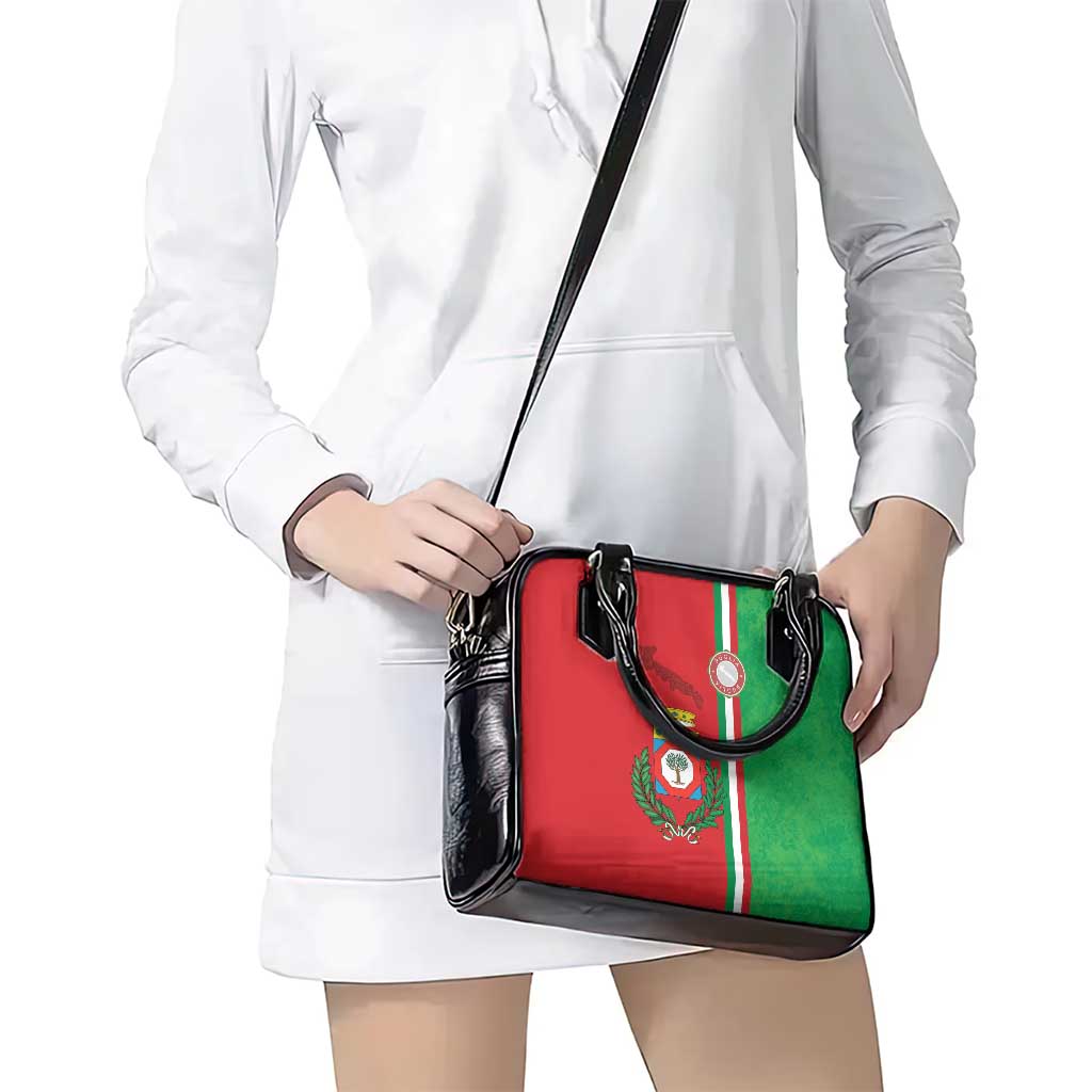 Italy Apulia Shoulder Handbag Map Of Apulia With Coat Of Arms LT19