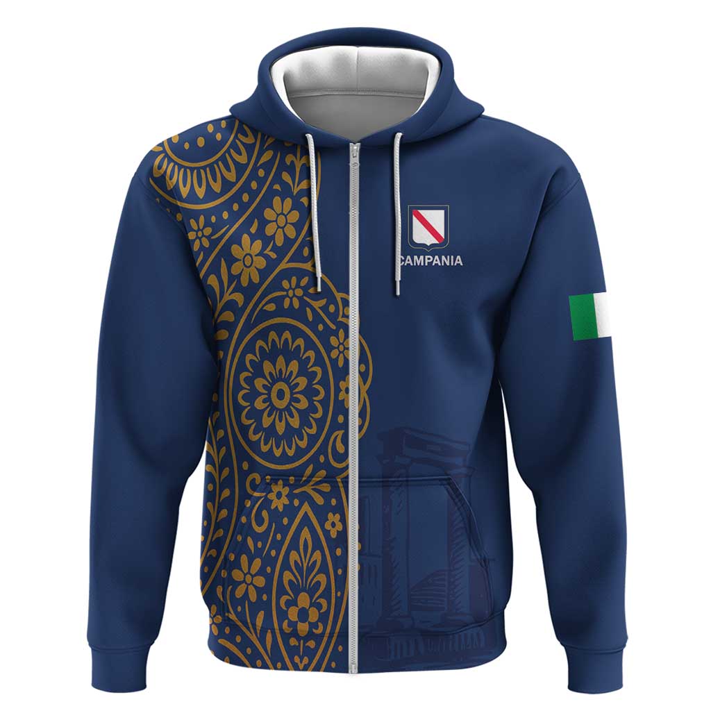 Italy Campania Hoodie Vietri Sul Mare Tile With Pompeii Ruins LT19