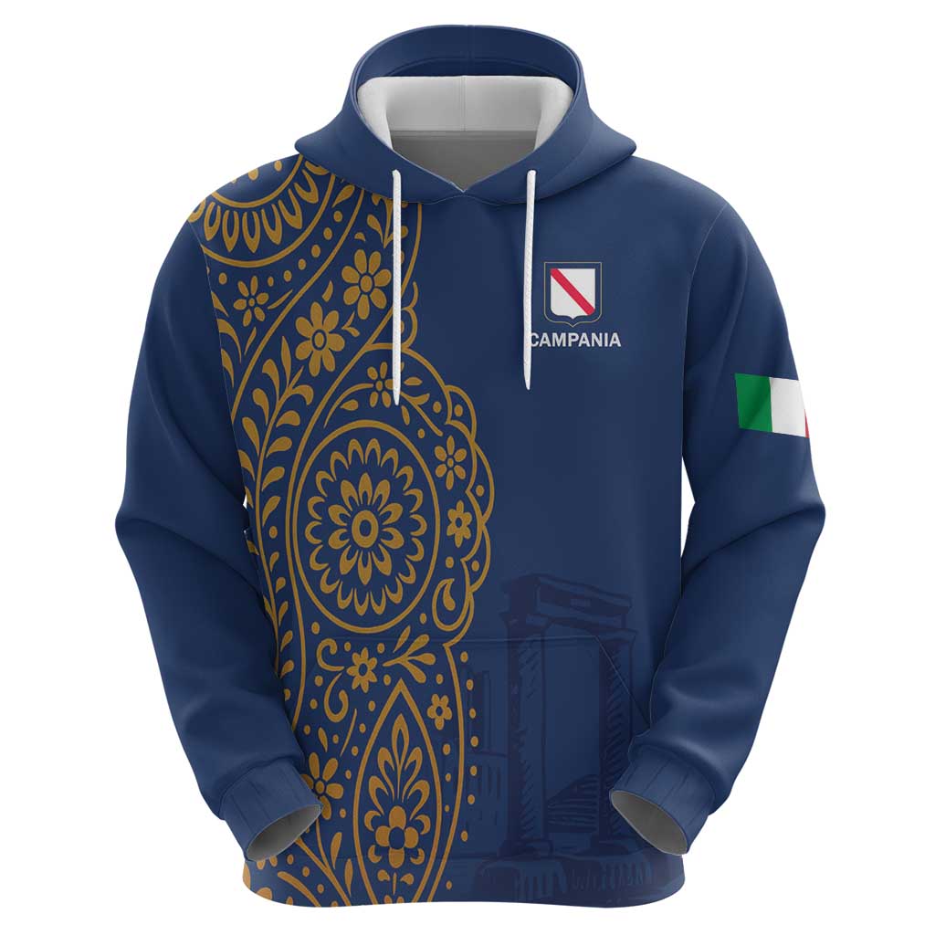 Italy Campania Hoodie Vietri Sul Mare Tile With Pompeii Ruins LT19