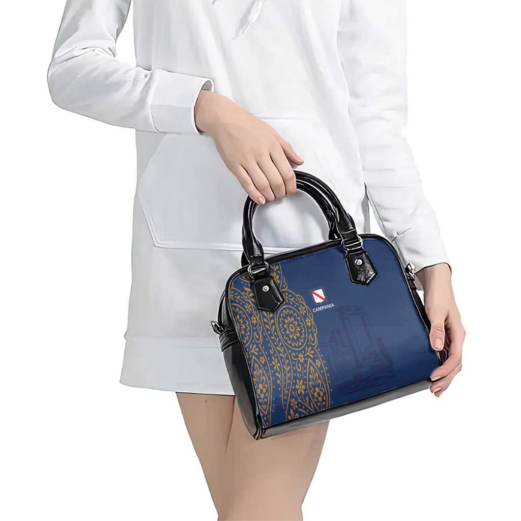Italy Campania Shoulder Handbag Vietri Sul Mare Tile With Pompeii Ruins LT19