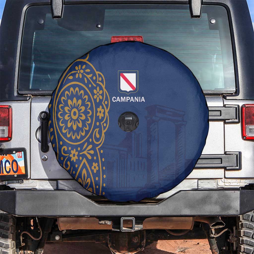 Italy Campania Spare Tire Cover Vietri Sul Mare Tile With Pompeii Ruins LT19