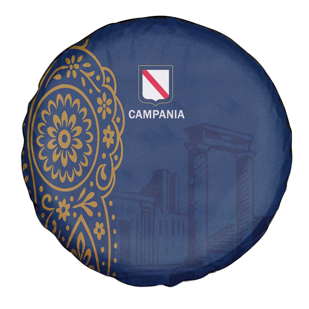 Italy Campania Spare Tire Cover Vietri Sul Mare Tile With Pompeii Ruins LT19