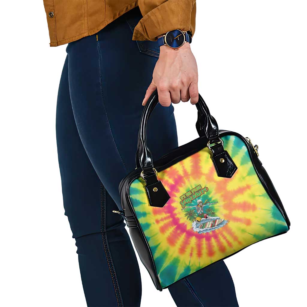 Tie-Dye Skeleton Surfing Lithuania Shoulder Handbag Its 5 OClock Somewhere LT19