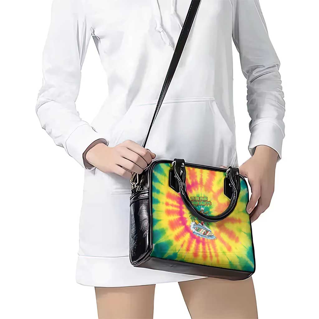 Tie-Dye Skeleton Surfing Lithuania Shoulder Handbag Its 5 OClock Somewhere LT19