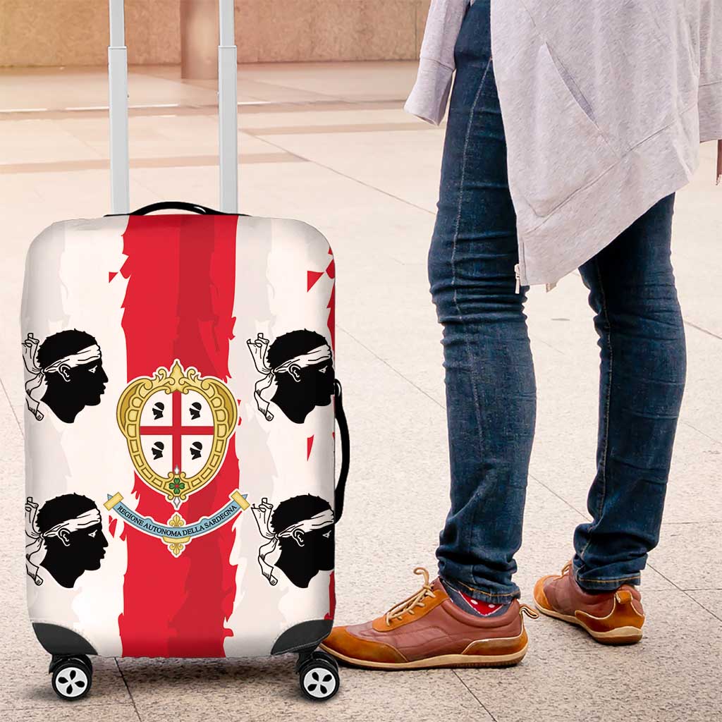 Italy Sardinia Luggage Cover Moor's Head With Coat Of Arms LT19
