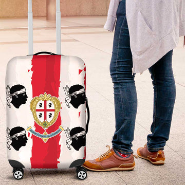 Italy Sardinia Luggage Cover Moor's Head With Coat Of Arms LT19