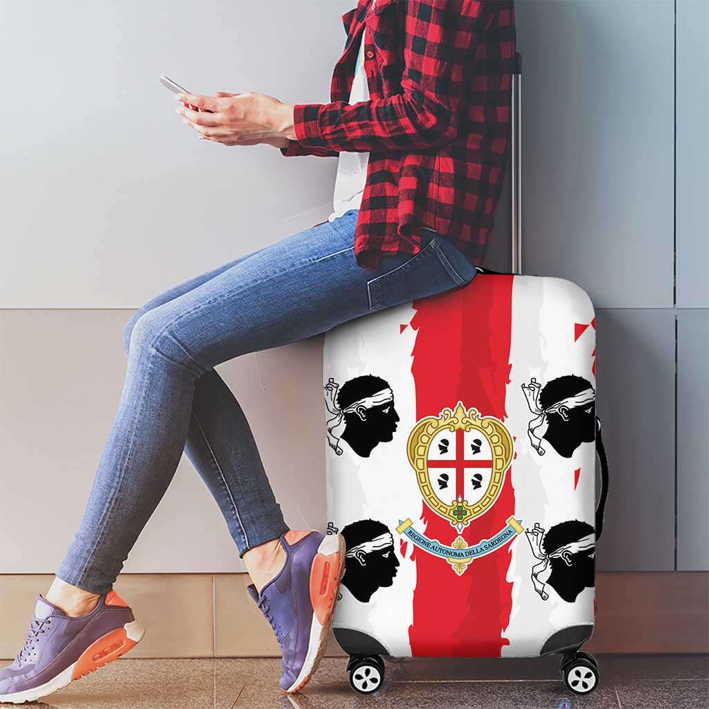 Italy Sardinia Luggage Cover Moor's Head With Coat Of Arms LT19