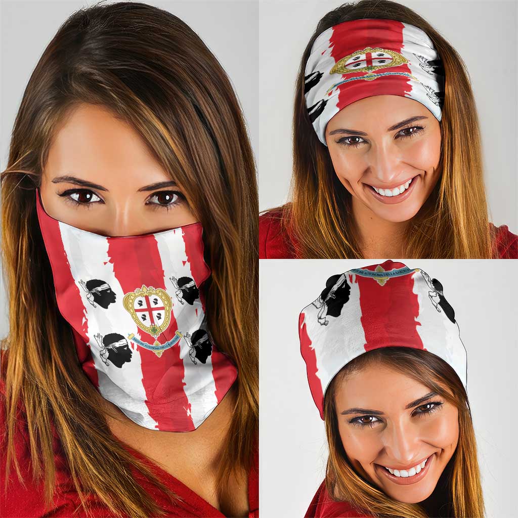 Italy Sardinia Neck Gaiter Moor's Head With Coat Of Arms LT19