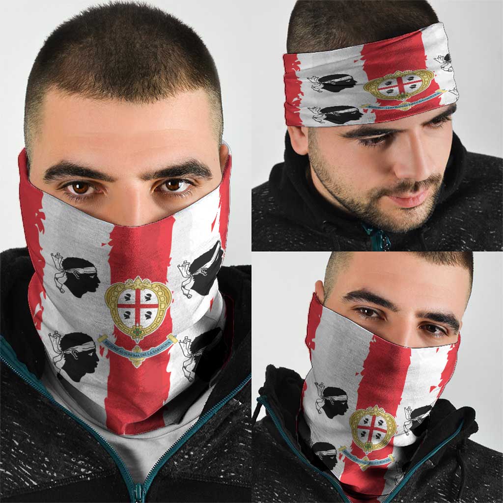 Italy Sardinia Neck Gaiter Moor's Head With Coat Of Arms LT19
