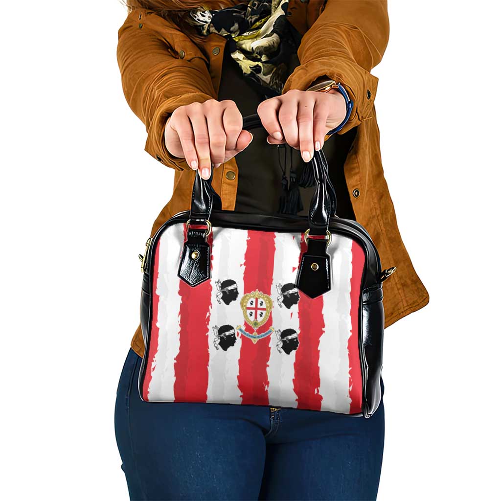Italy Sardinia Shoulder Handbag Moor's Head With Coat Of Arms LT19