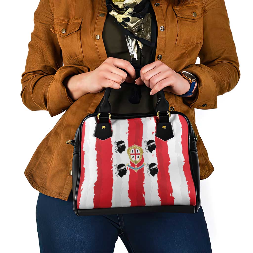 Italy Sardinia Shoulder Handbag Moor's Head With Coat Of Arms LT19