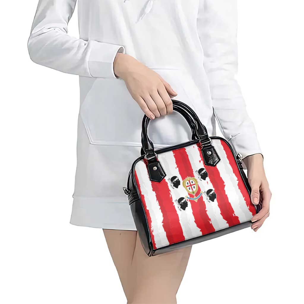 Italy Sardinia Shoulder Handbag Moor's Head With Coat Of Arms LT19