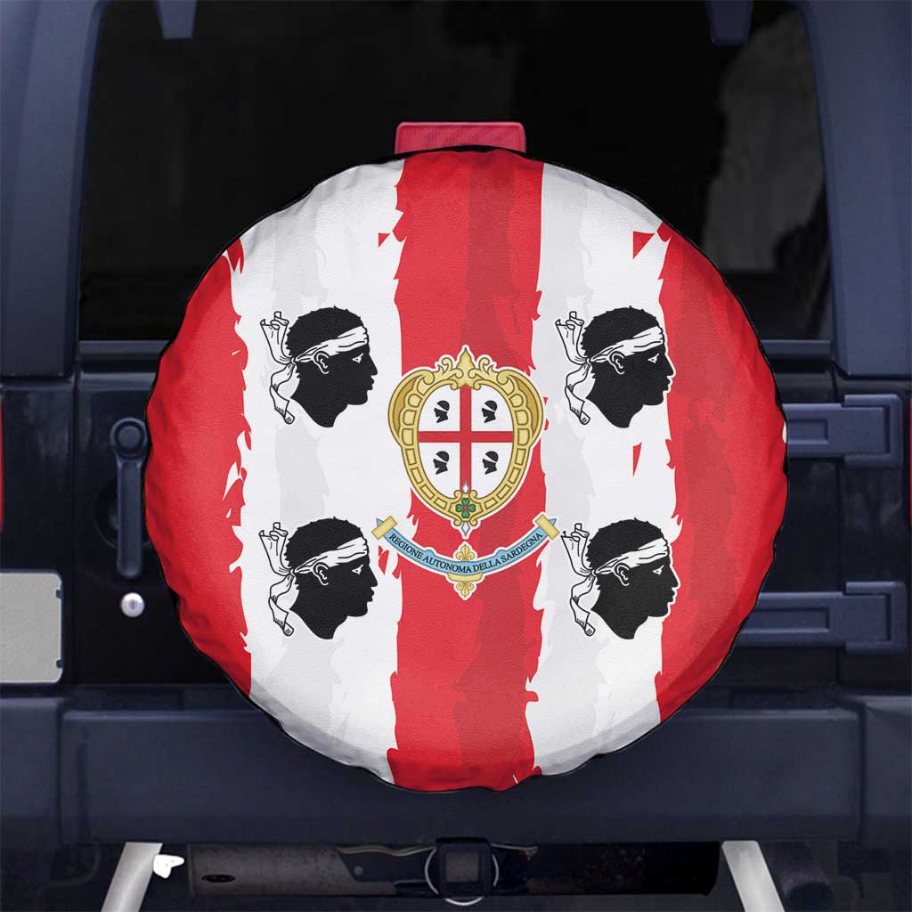 Italy Sardinia Spare Tire Cover Moor's Head With Coat Of Arms LT19