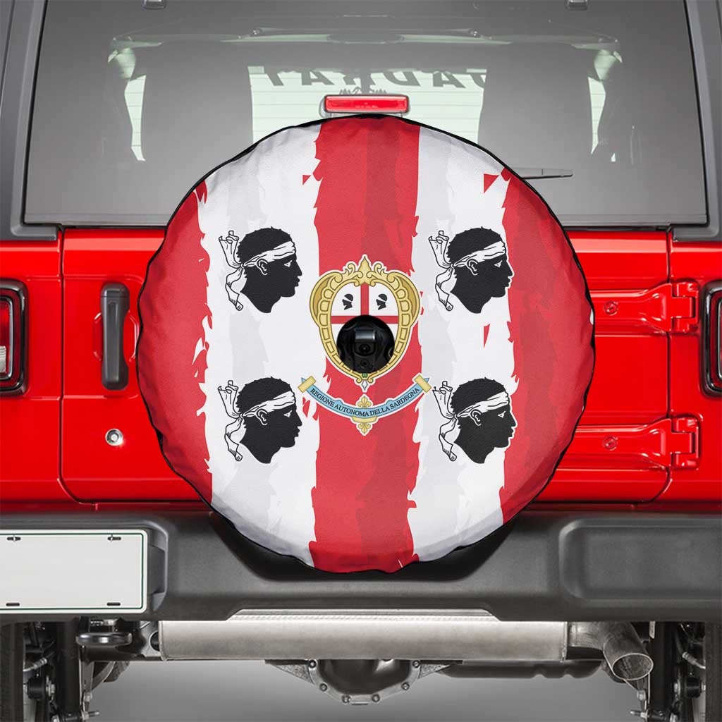 Italy Sardinia Spare Tire Cover Moor's Head With Coat Of Arms LT19