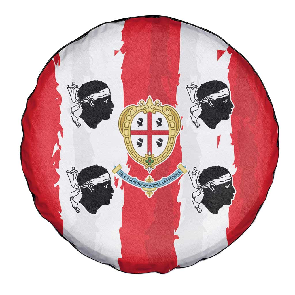 Italy Sardinia Spare Tire Cover Moor's Head With Coat Of Arms LT19