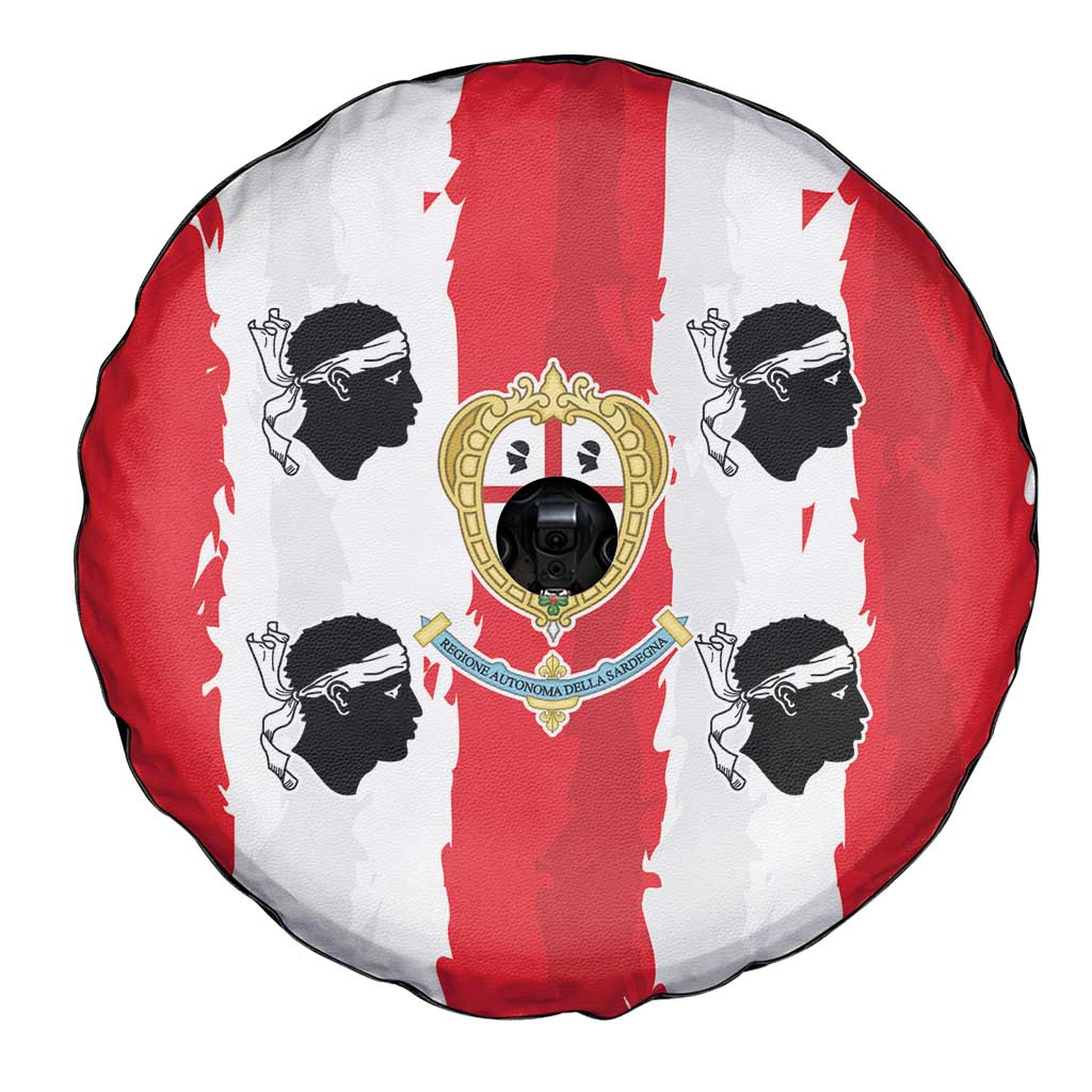 Italy Sardinia Spare Tire Cover Moor's Head With Coat Of Arms LT19