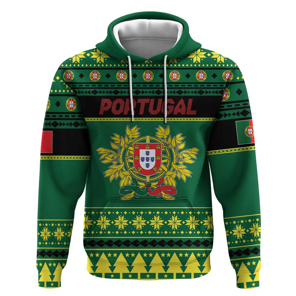 Personalized Portugal Christmas Hoodie Emblem With Flag Style LT19