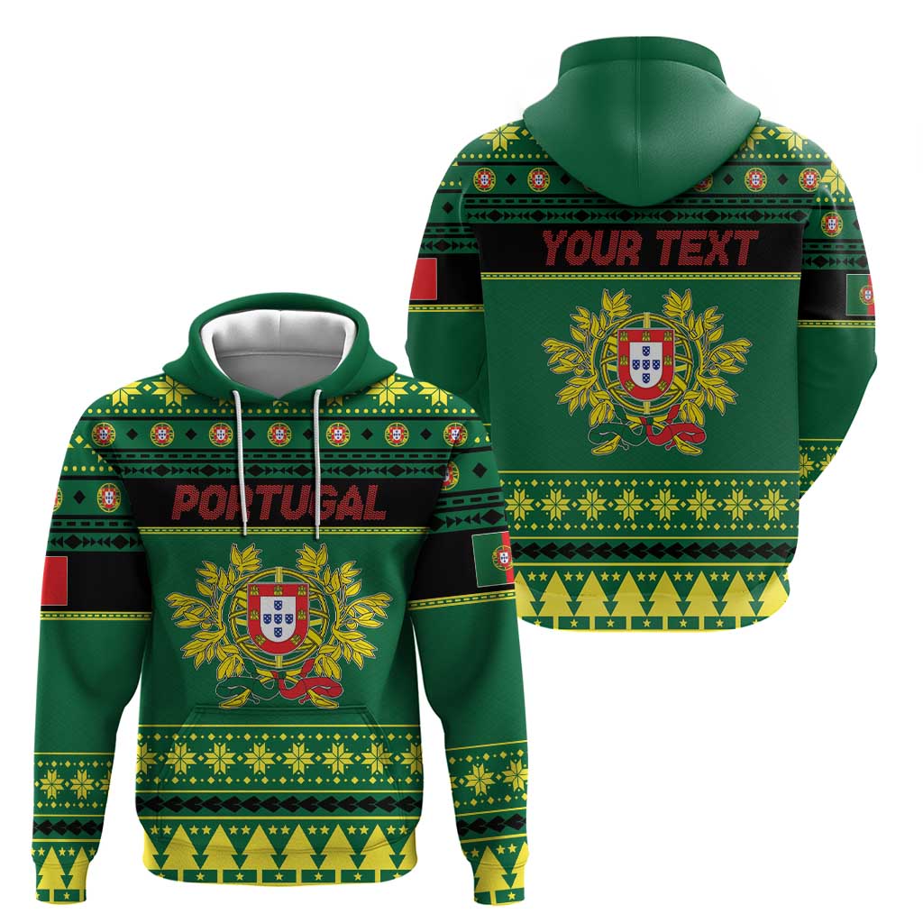 Personalized Portugal Christmas Hoodie Emblem With Flag Style LT19