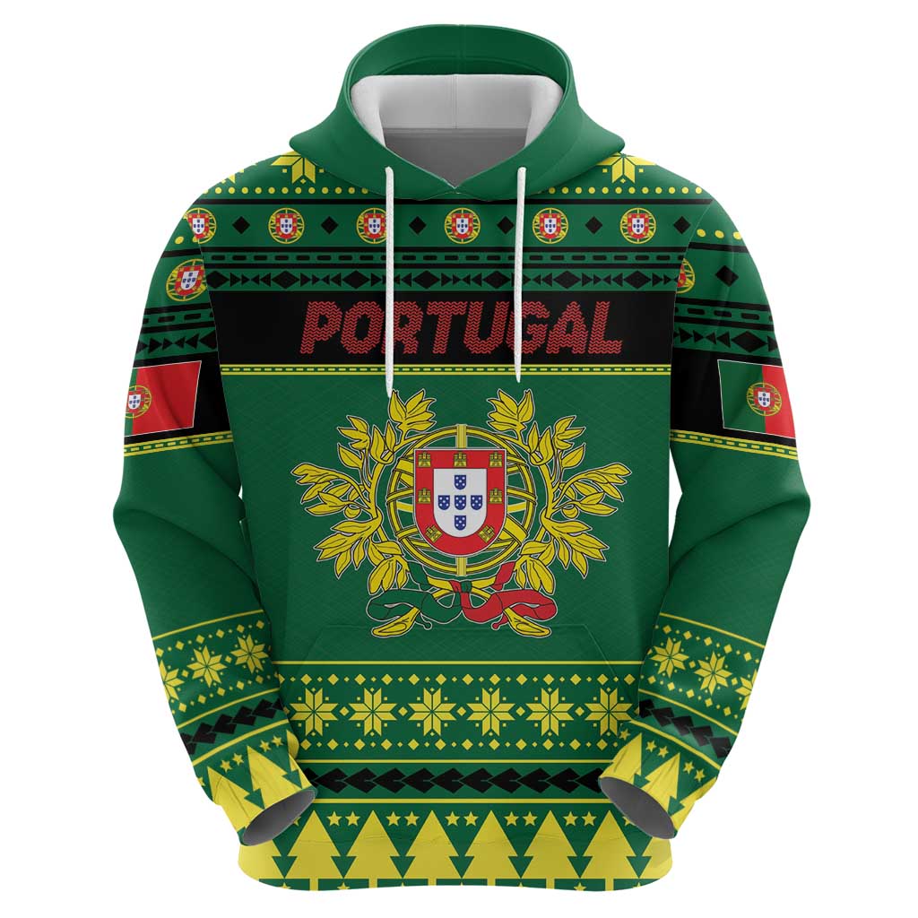 Personalized Portugal Christmas Hoodie Emblem With Flag Style LT19