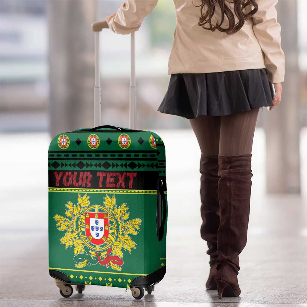 Personalized Portugal Christmas Luggage Cover Emblem With Flag Style LT19