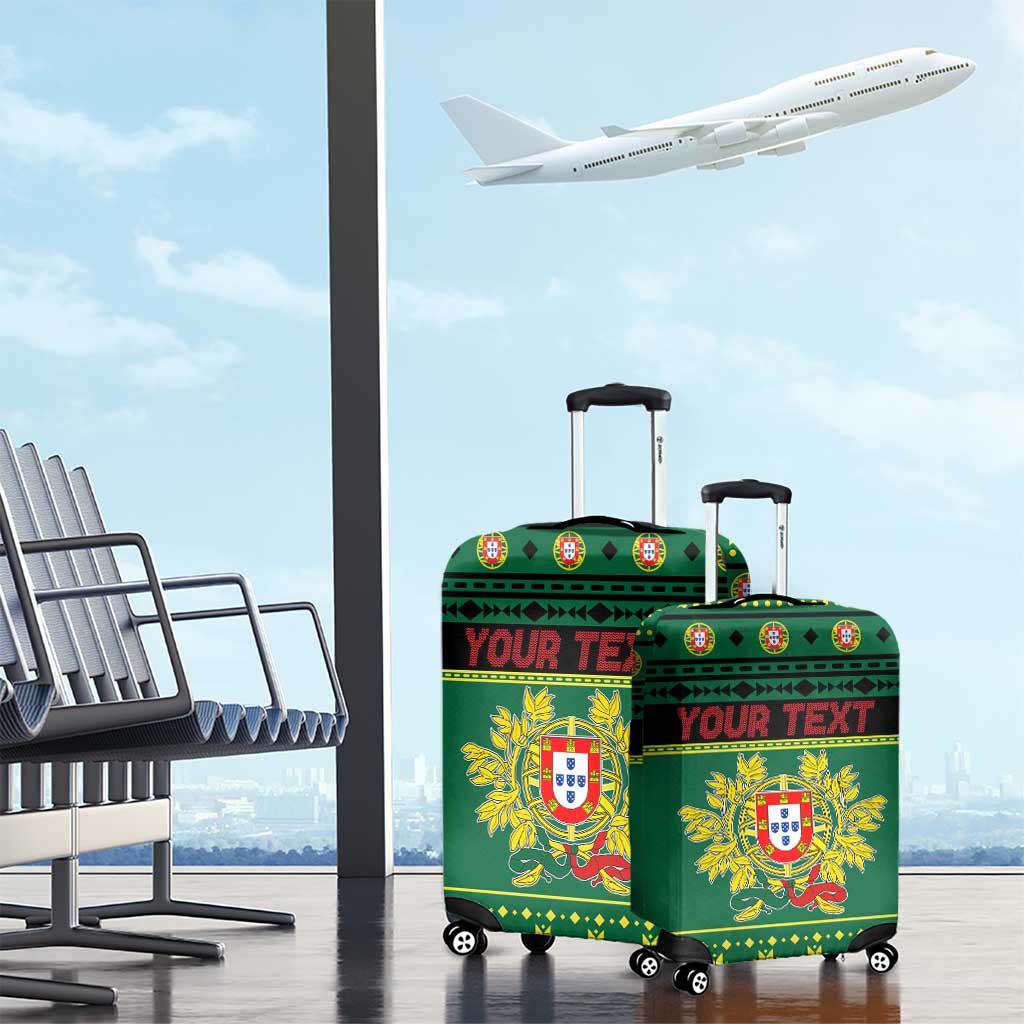 Personalized Portugal Christmas Luggage Cover Emblem With Flag Style LT19