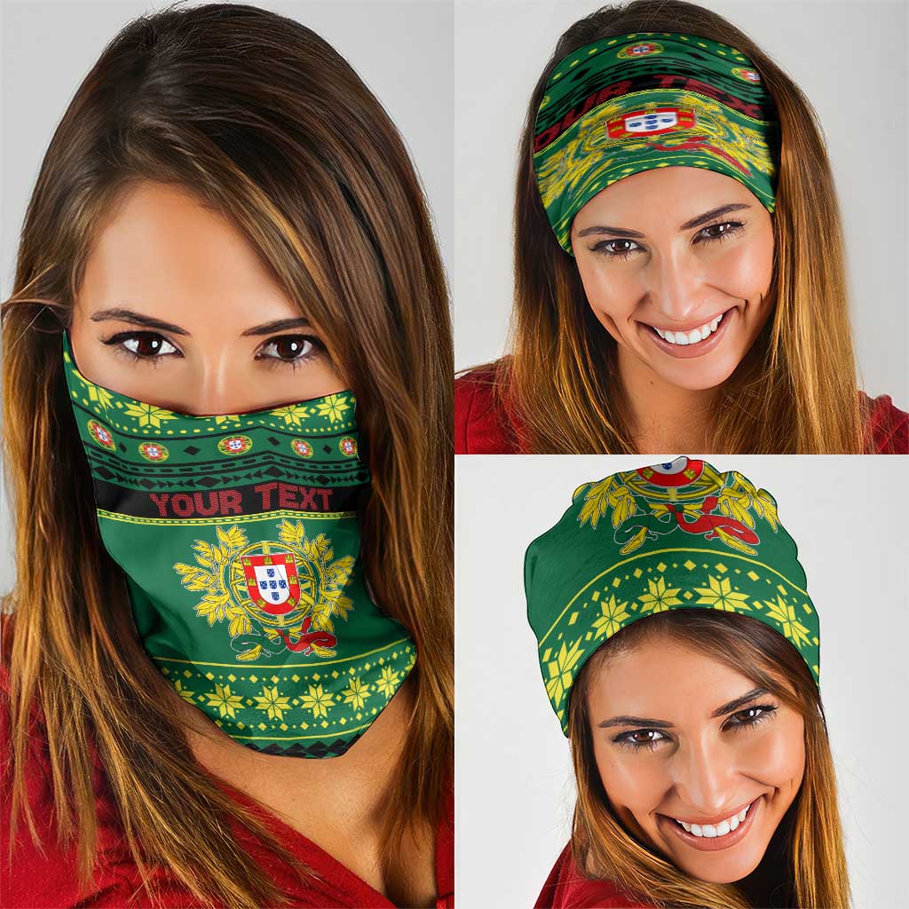 Personalized Portugal Christmas Neck Gaiter Emblem With Flag Style LT19