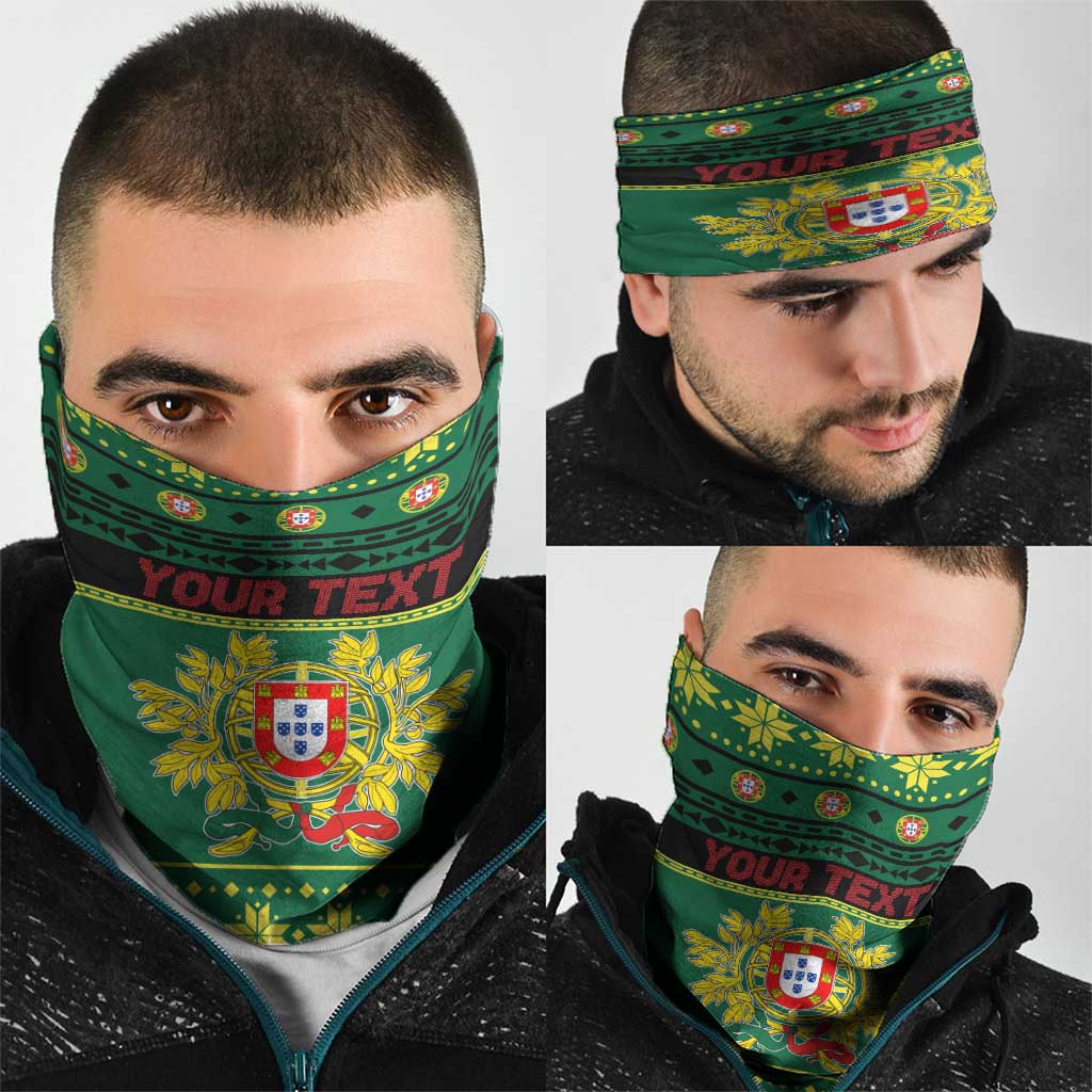 Personalized Portugal Christmas Neck Gaiter Emblem With Flag Style LT19