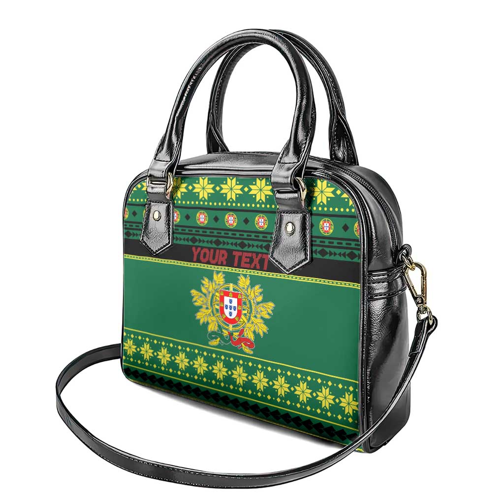 Personalized Portugal Christmas Shoulder Handbag Emblem With Flag Style LT19