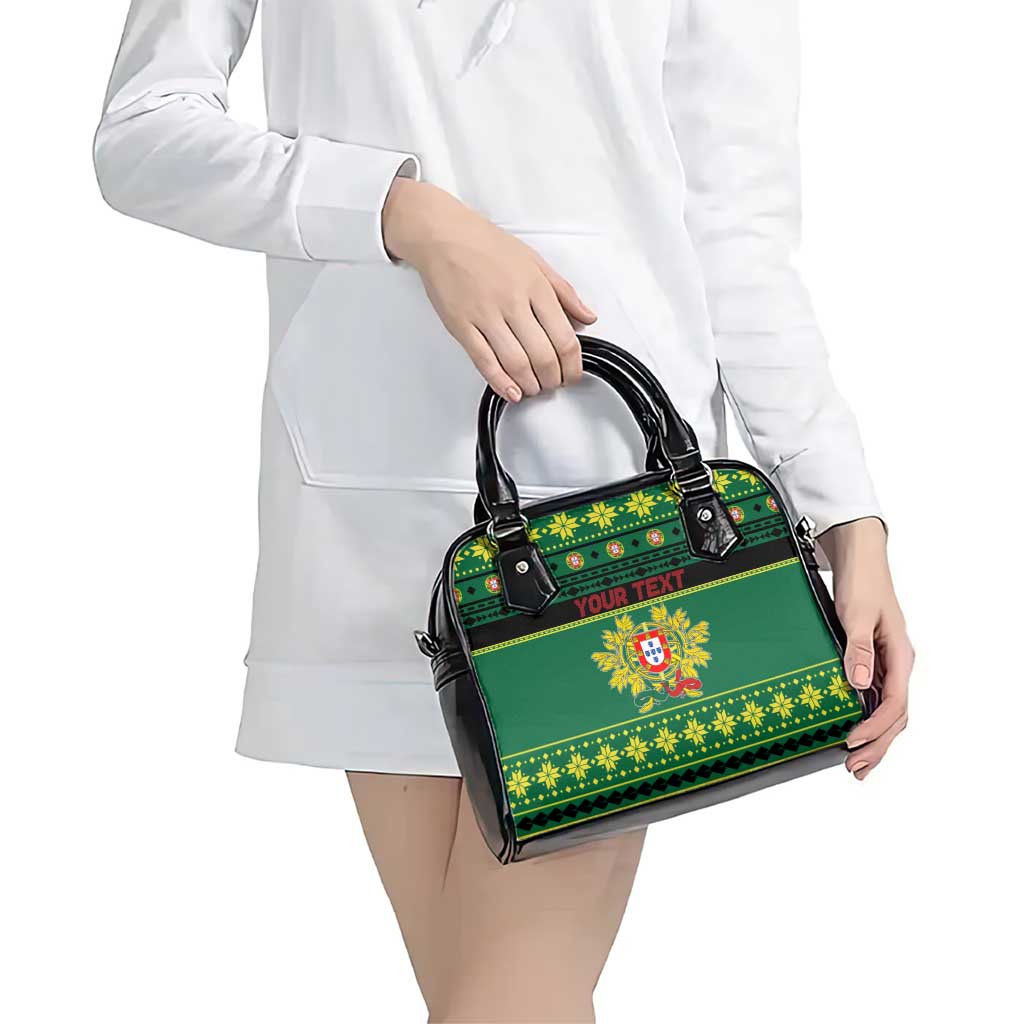 Personalized Portugal Christmas Shoulder Handbag Emblem With Flag Style LT19