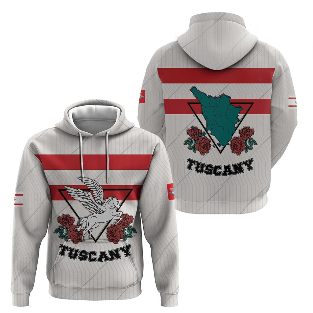 Italy Tuscany Hoodie Pegasus With Map Style LT19