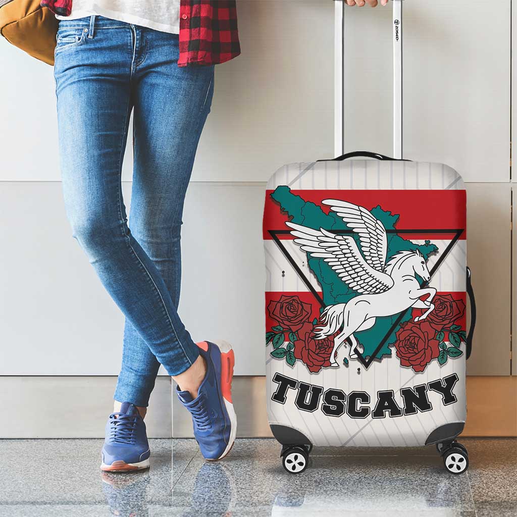Italy Tuscany Luggage Cover Pegasus With Map Style LT19